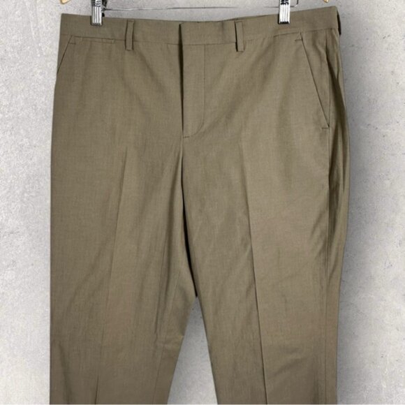 Express Photographer Pants Beige Mens Size 34 Minimalist Trousers Stretch Pant - Picture 12 of 15